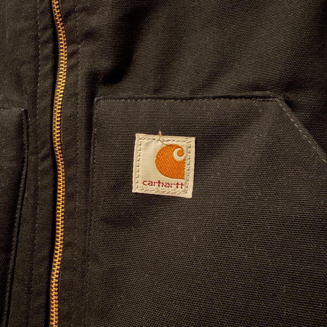 極美品Carhartt カーハート ダックベスト M 黒 メキシコ製