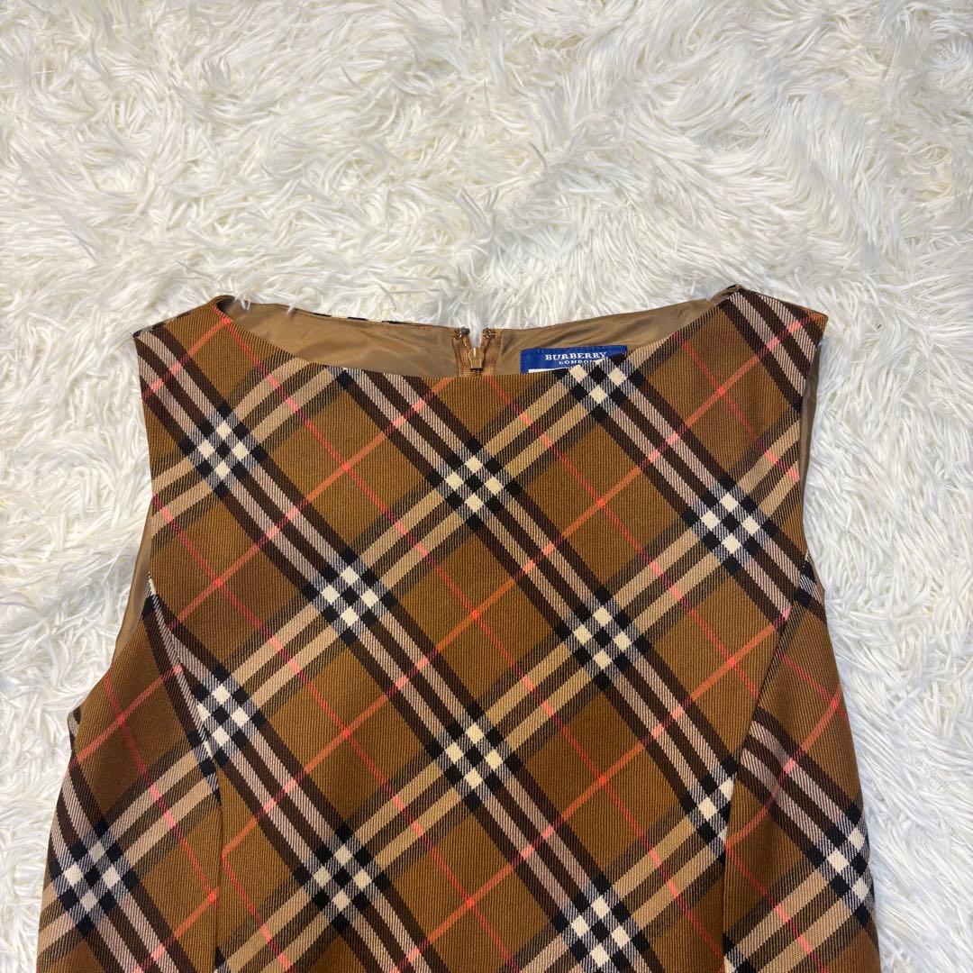 BURBERRY BLUE LABEL ノースリーブワンピース ノバチェック L