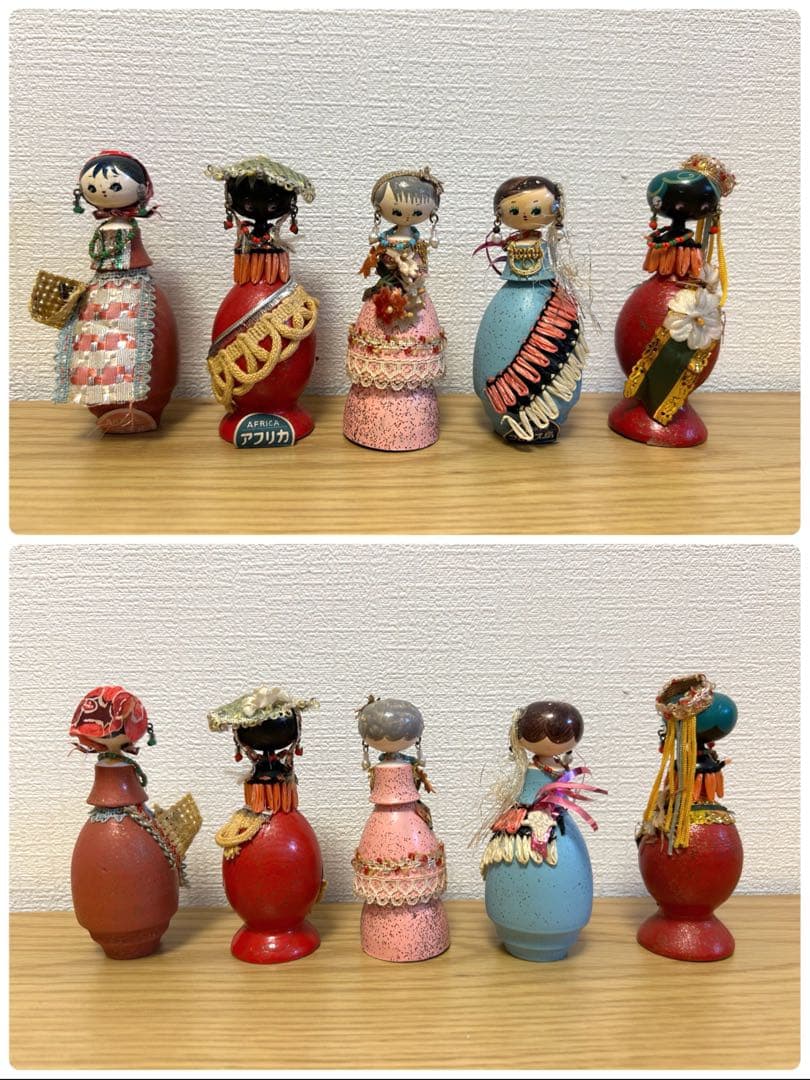 世界風俗こけし 千趣会 民族衣装 万博 ビンテージ 38体