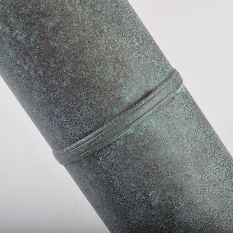 仏教美術　一ノ瀬宗辰作　青銅　経筒　共箱　U　R9520B