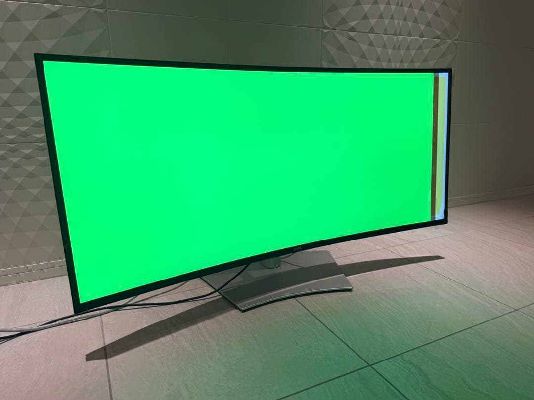 [液晶割れ] Dell U4025QW-A 40インチ5K2K曲面ウルトラワイド