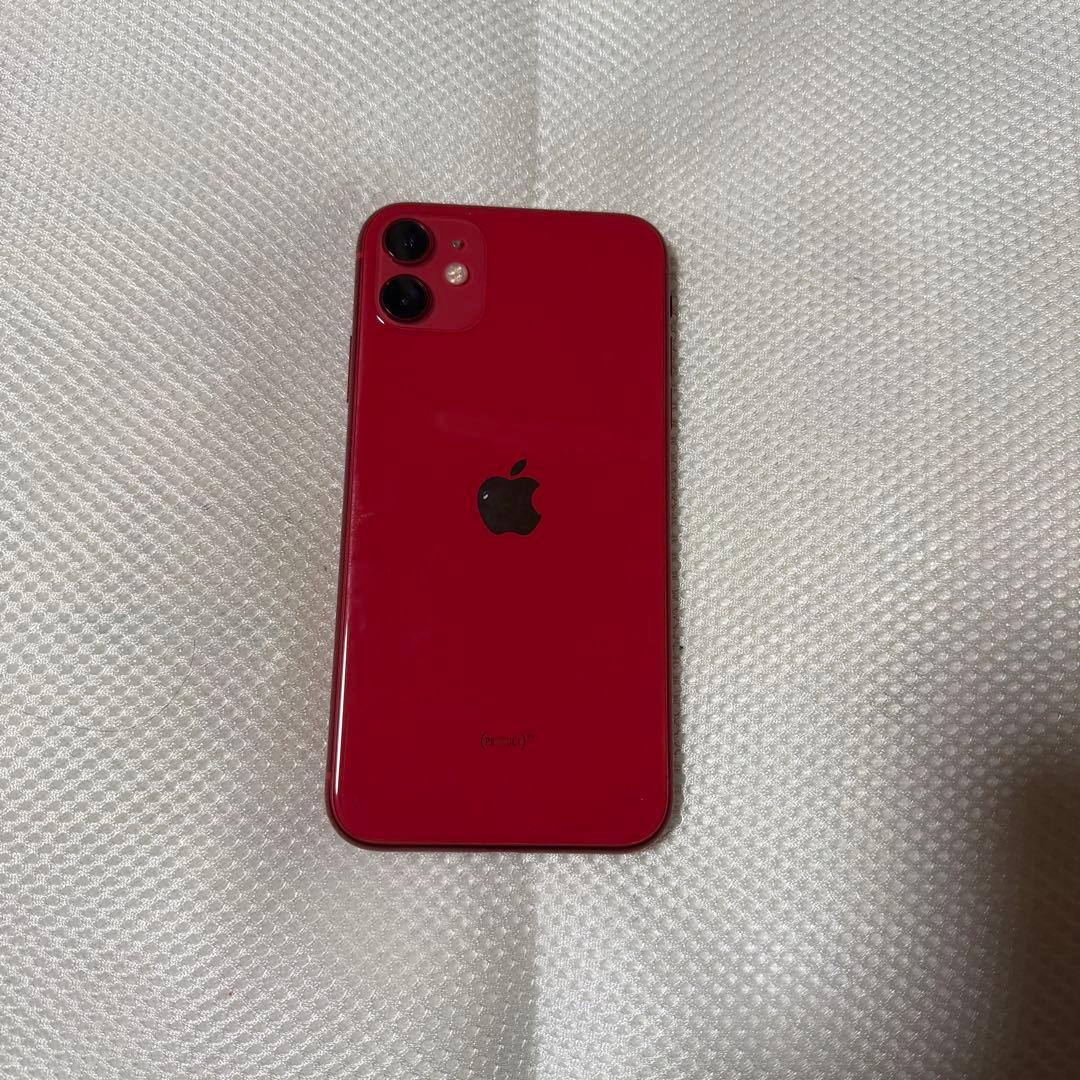 美品 SIMフリー iPhone11 64GB レッド バッテリー容量93%