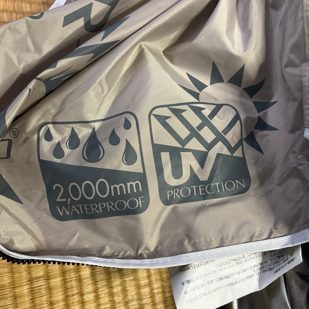 FIELDOOR フィールドア タープテント ライトベージュ センターロック式