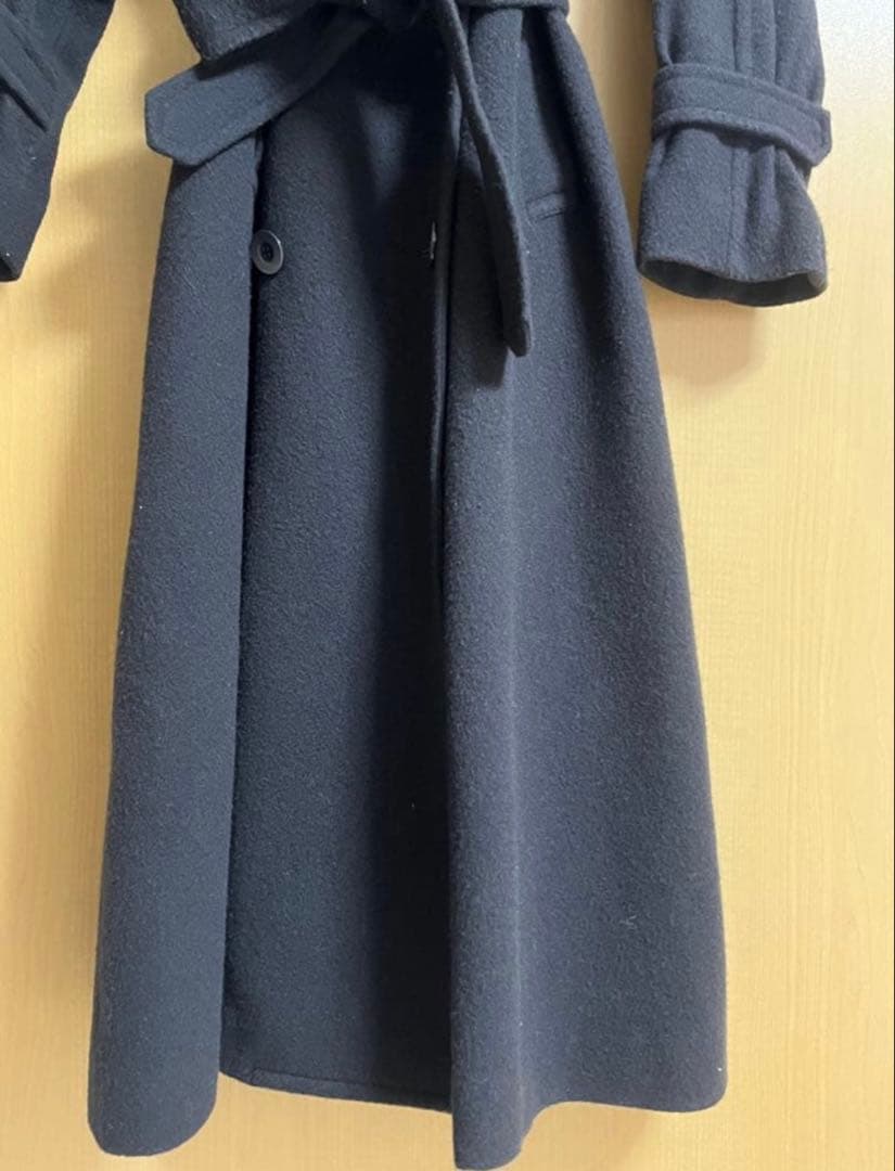 COCODEAL ウールトレンチデザインコート 焦げ茶 ブラウン ダークブラウン