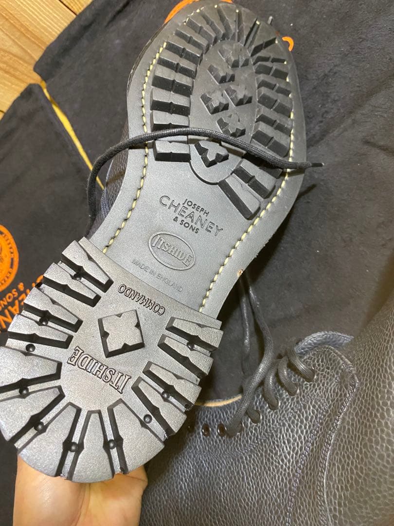 JOSEPH CHEANEY PENNINE Ⅱ C NAVY GRAIN