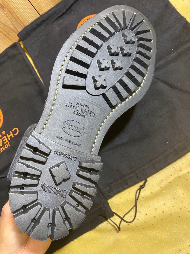 JOSEPH CHEANEY PENNINE Ⅱ C NAVY GRAIN