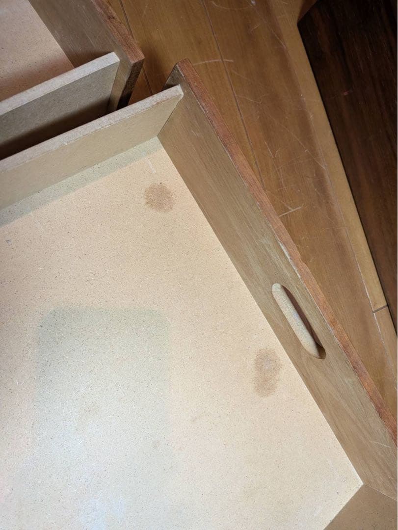 ■送料込■無印 スタッキングチェスト 引出し 収納 棚 ウォールナット 木製