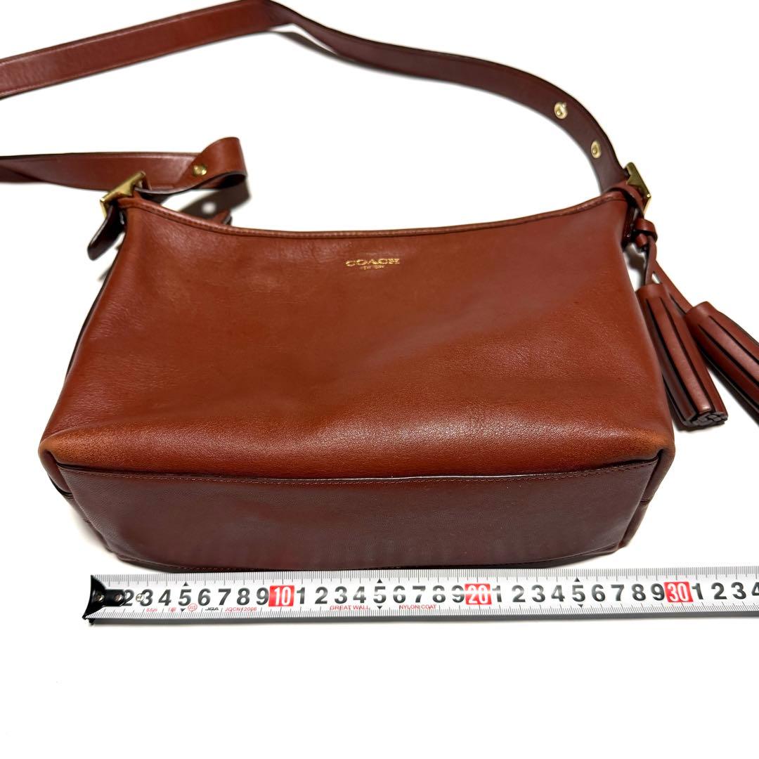 コーチ　ショルダーバッグ　オールドコーチ　茶　本革　レザーバッグ　 COACH