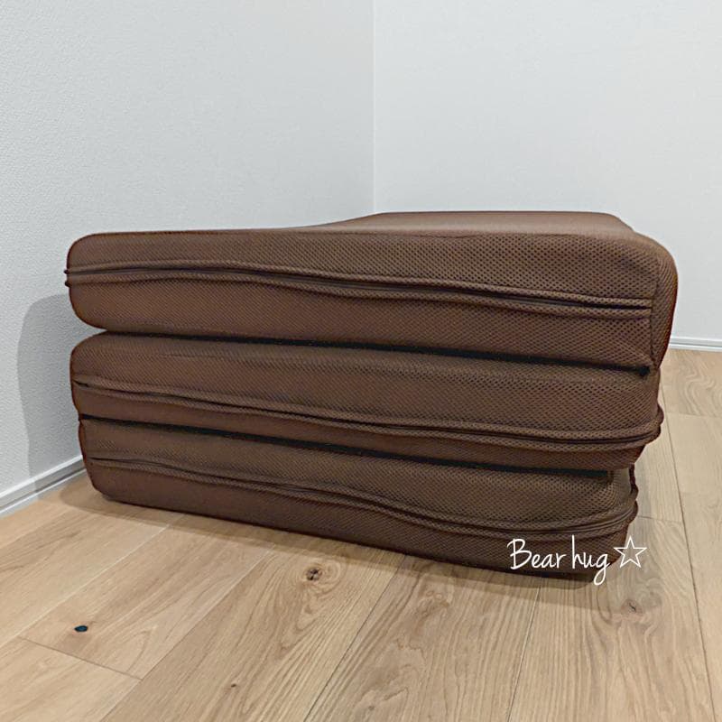 セミダブル マットレス 10cm ウレタン ブラウン 高反発