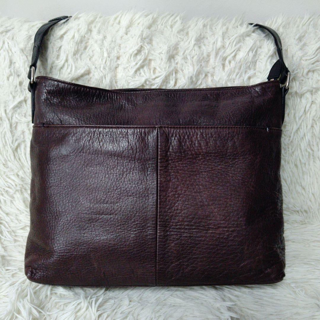 美品 ✨️ マーガレットハウエル MHL レザーショルダーバッグ ダークブラウン