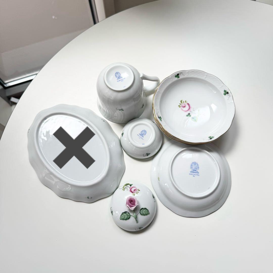 送料込み‼︎ ヘレンド ウィーンの薔薇 6点セット