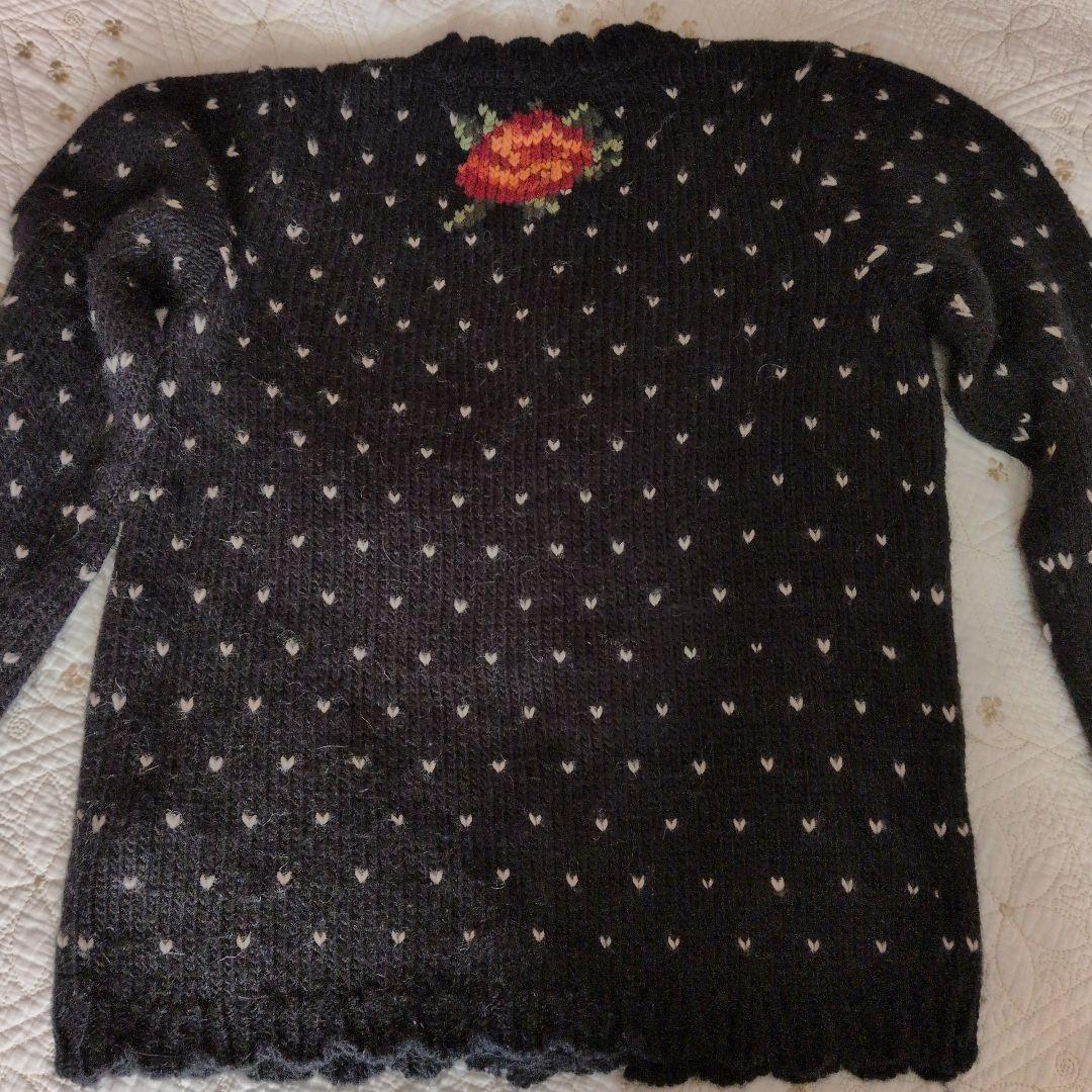 売り切り❗️最終価格から2,000円引きPINK HOUSE 薔薇のカーディガン