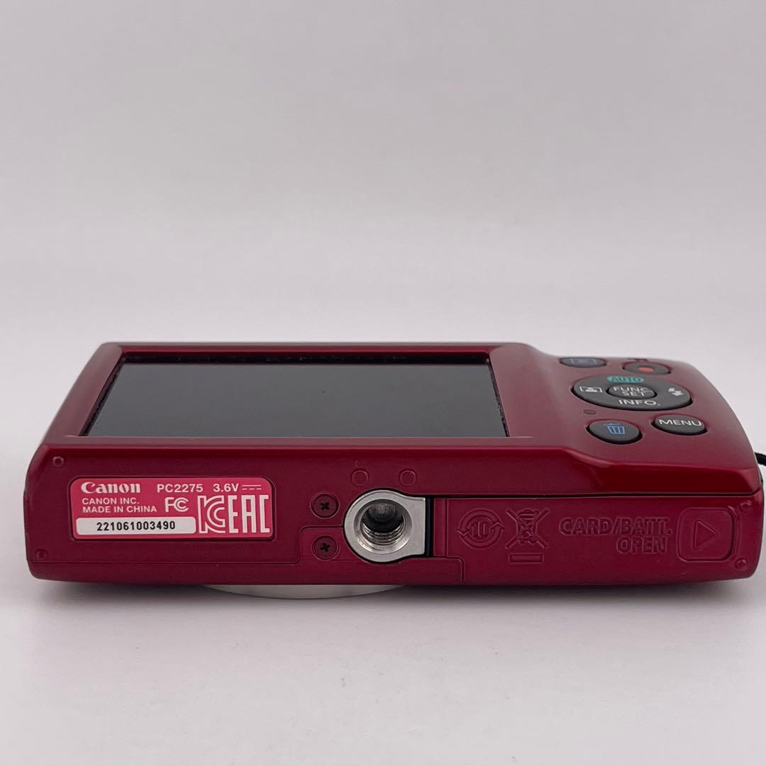 実写美⭕️訳あり【動作確認済】 CANON IXY180 レッド キヤノン