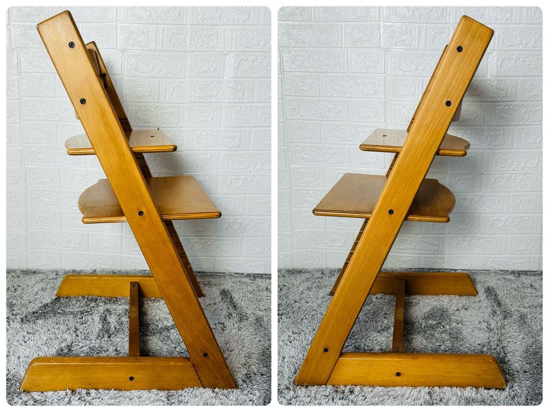 良品 ストッケ トリップトラップ ナチュラル ベビーチェア ハイチェア 旧型