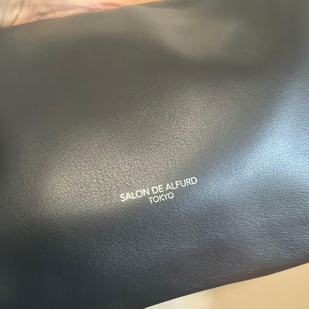 【美品】SALON DE ALFURD レザー　ショルダーバッグ　2way 黒