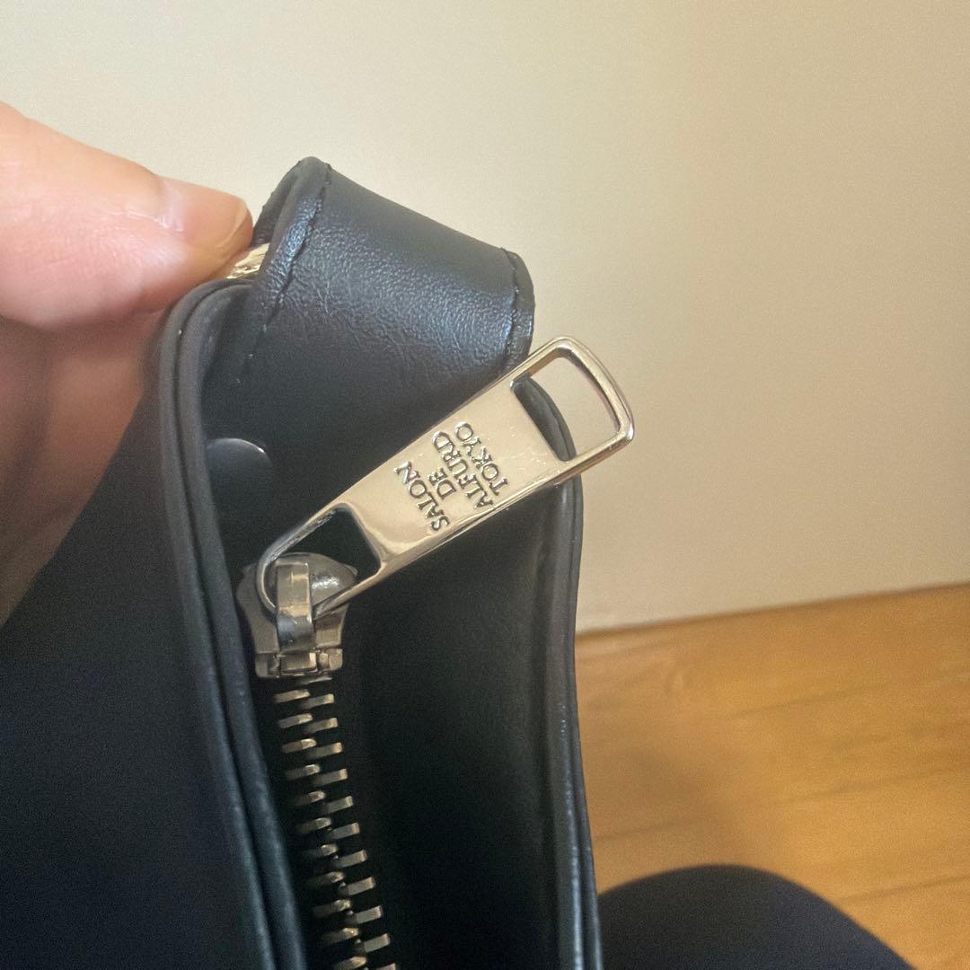 【美品】SALON DE ALFURD レザー　ショルダーバッグ　2way 黒