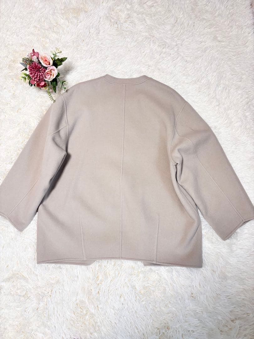 美品SLOBE IENA HAMILTON ダブルフェイスウールショートコート