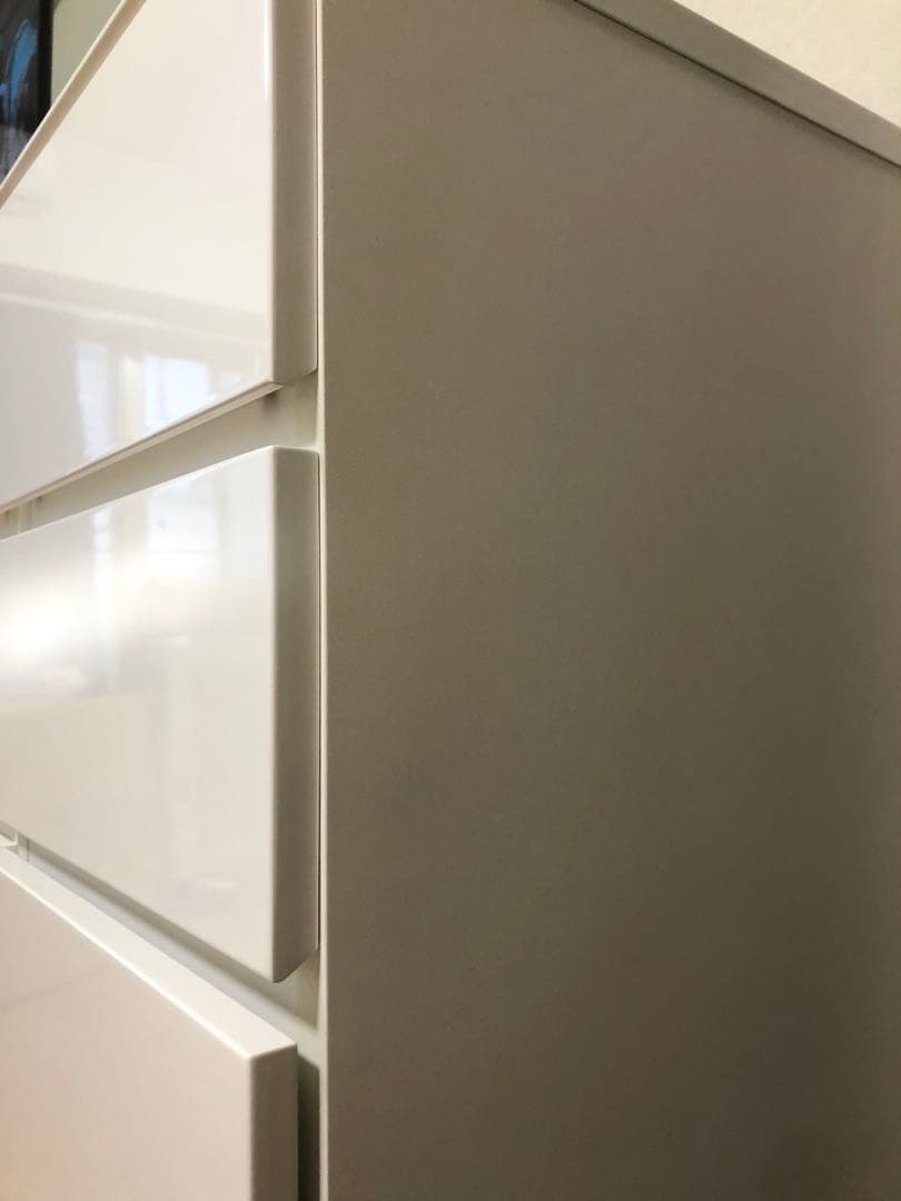 ホワイト 高光沢 チェスト