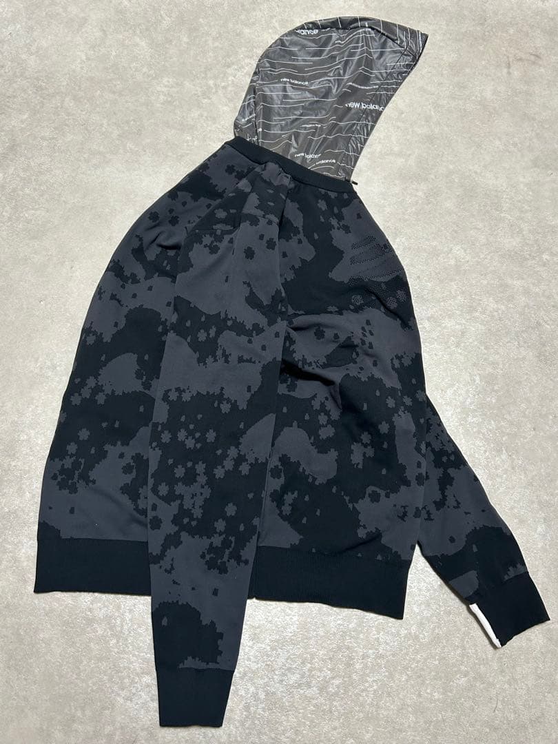 未使用級 ニューバランスゴルフ カモフラ柄 ストレッチ ニット サイズ6