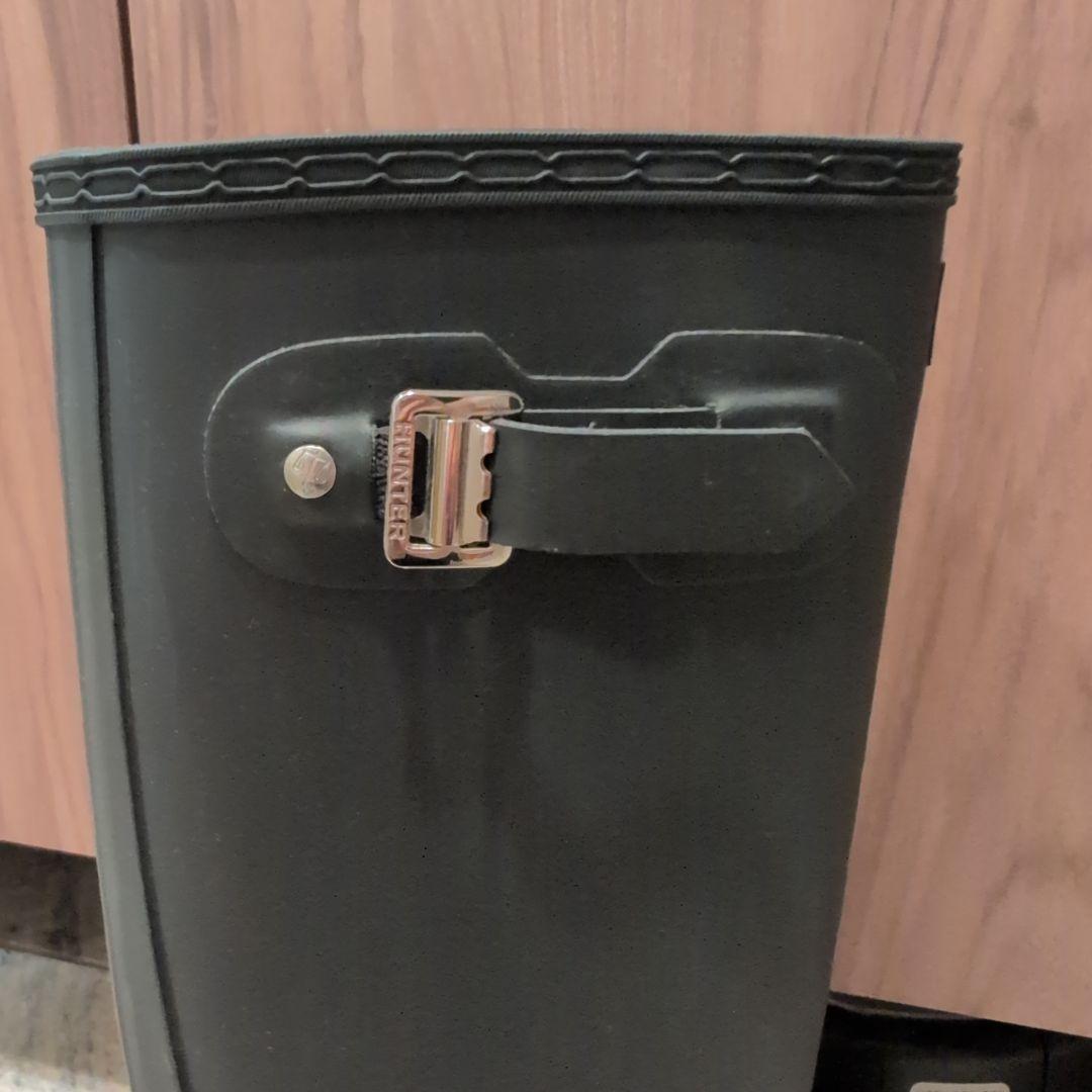 HUNTER ネイビー 長靴　バックル付き