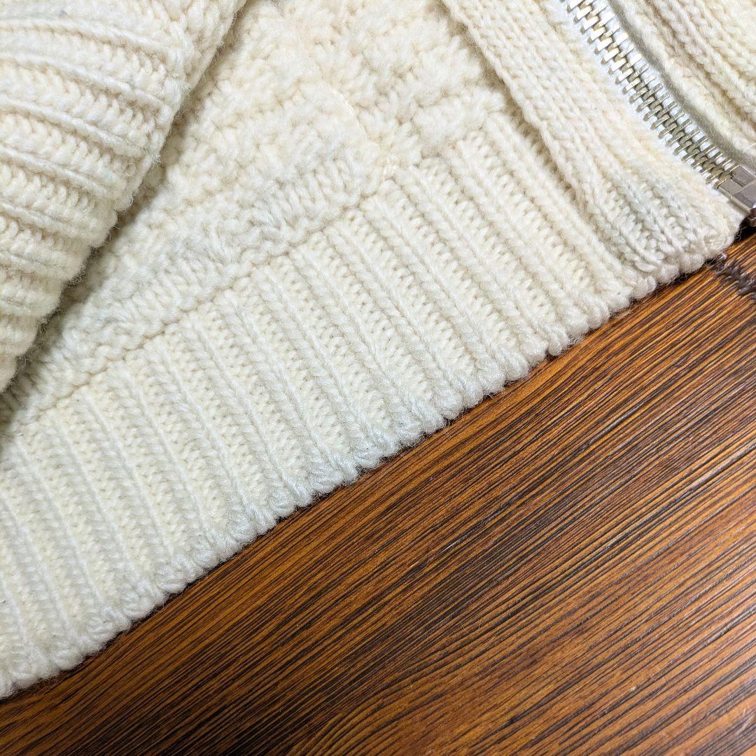 BATONER SHIPS別注 アランニット カウチンセーター カーディガン L