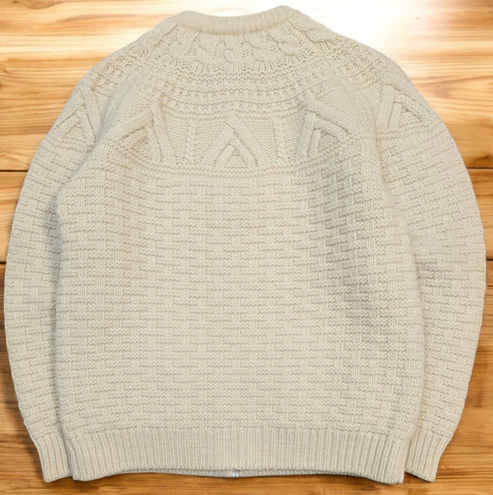 BATONER SHIPS別注 アランニット カウチンセーター カーディガン L