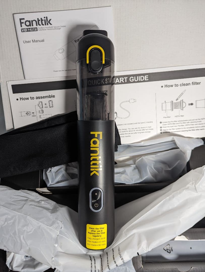 Fanttik Slim V8 Apex ハンディクリーナー 車用掃除機