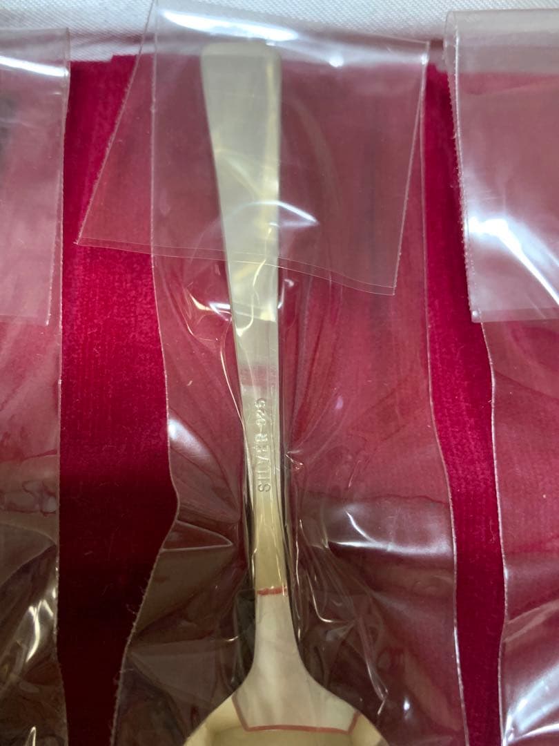 シルバー925 (スプーン 5本セット ケース、ポリシングクロス付)