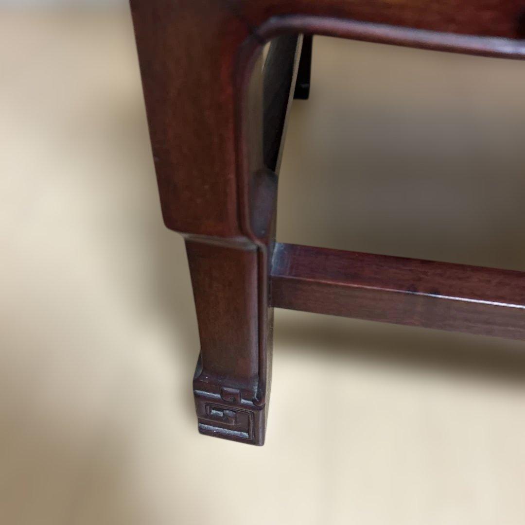 ②希少✨中国美術 唐木家具 アームチェア 椅子 無垢材 民藝 最高級