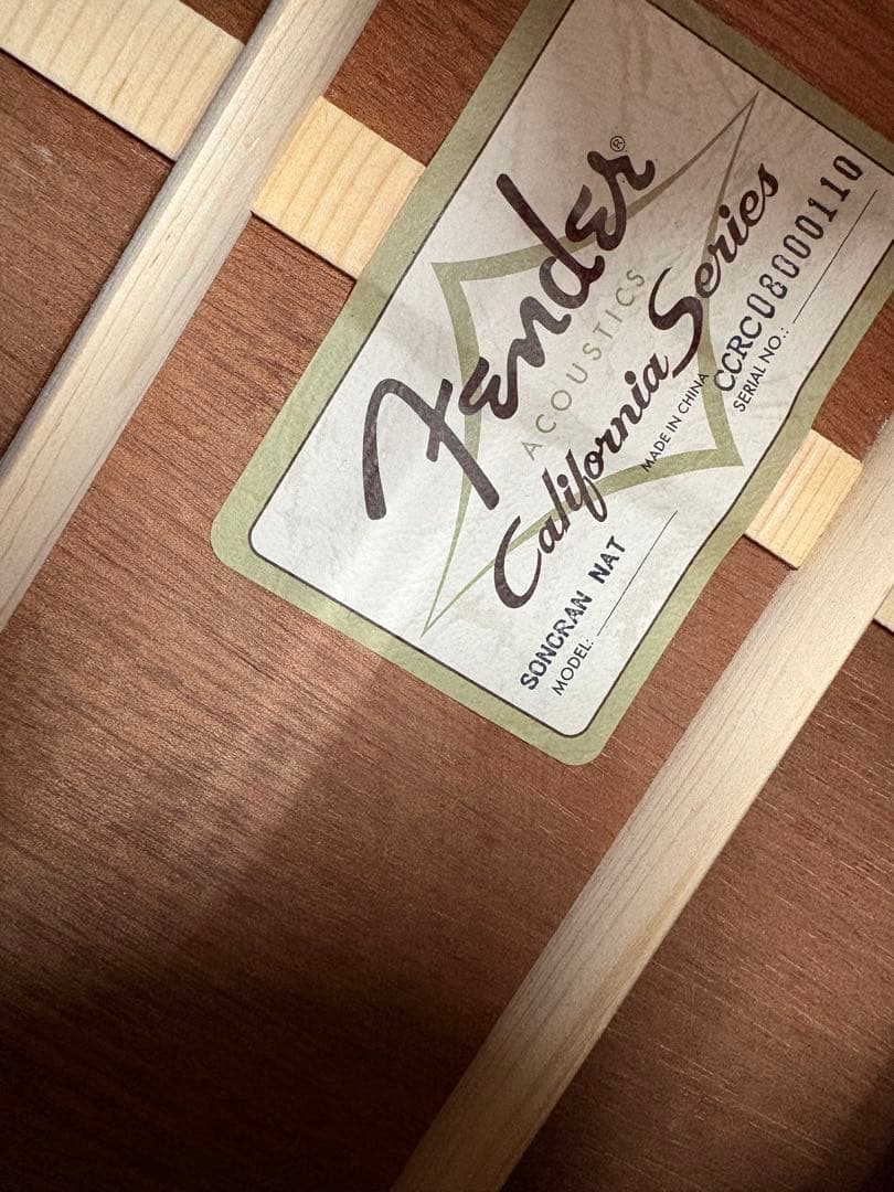 た*い様 Fender Californiaアコースティックギター