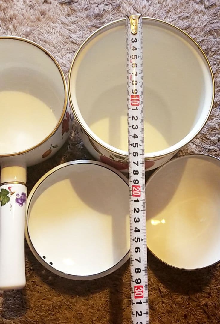 エジリー ホーロー 片手鍋 蓋付保存容器 フルータスコレクション