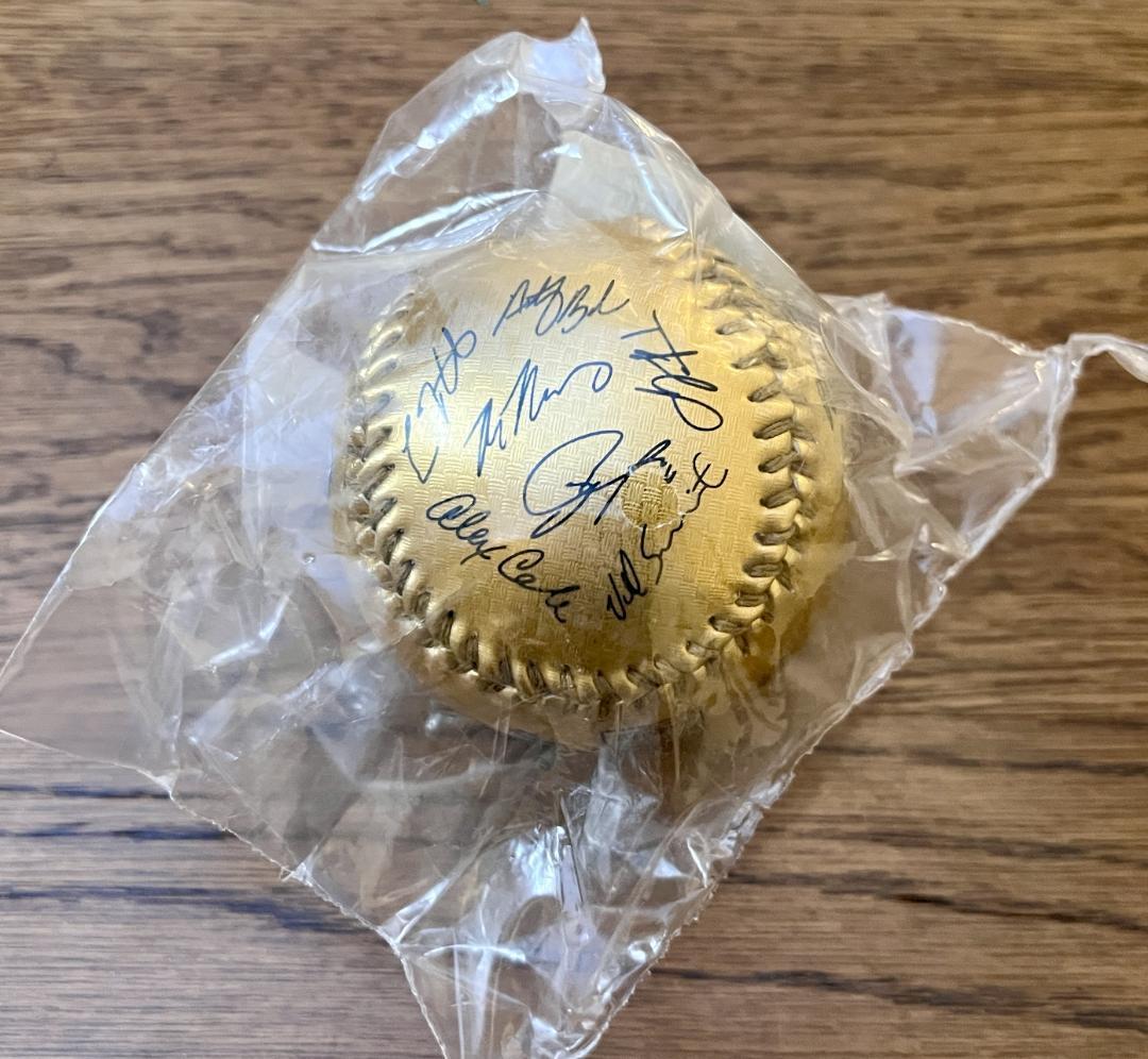 ドジャース 2025 ワールドシリーズ 優勝 サイン ボール ゴールド 大谷翔平