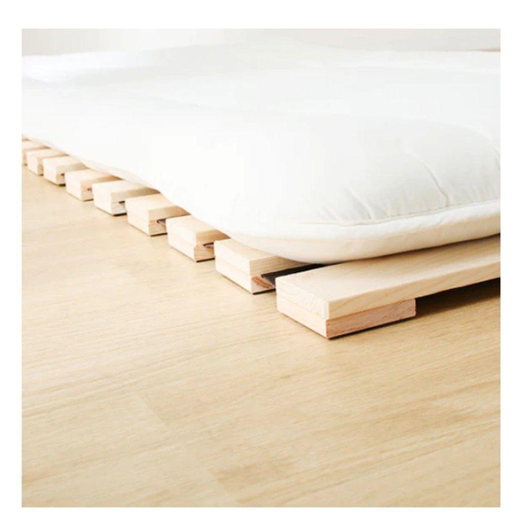 NITORI☆セミダブル 丸めてしまえる檜すのこベッド 定価13,990円