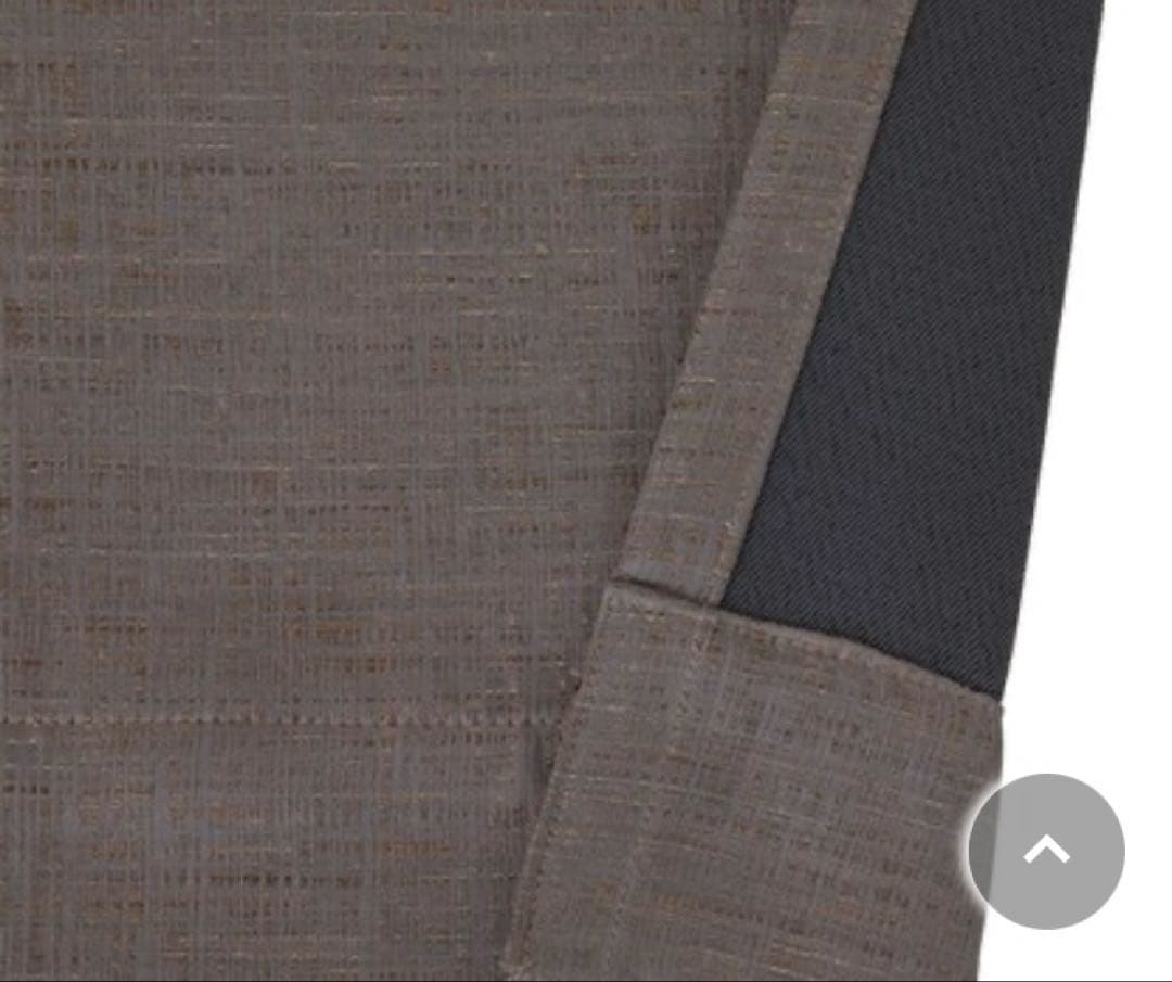 【美品新品】オーダーカーテン PK021 ブラウン 幅144㎝　丈207㎝2枚