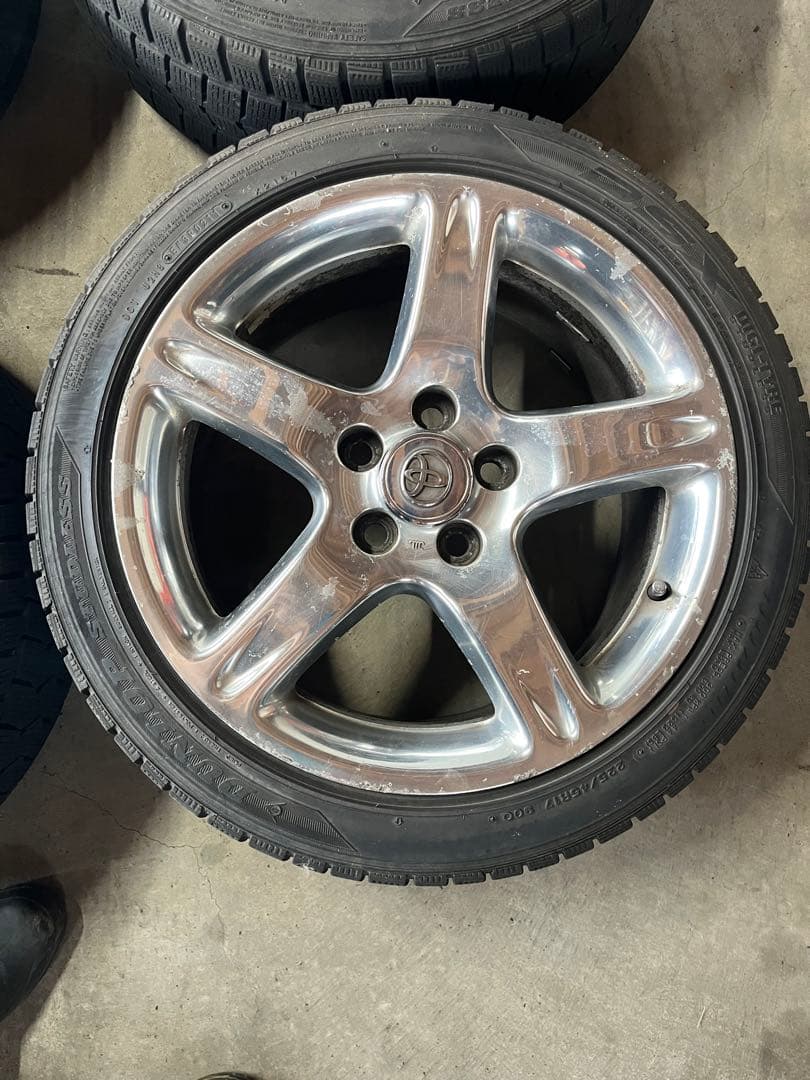 17インチ アリスト300v純正5スポークホイールセット