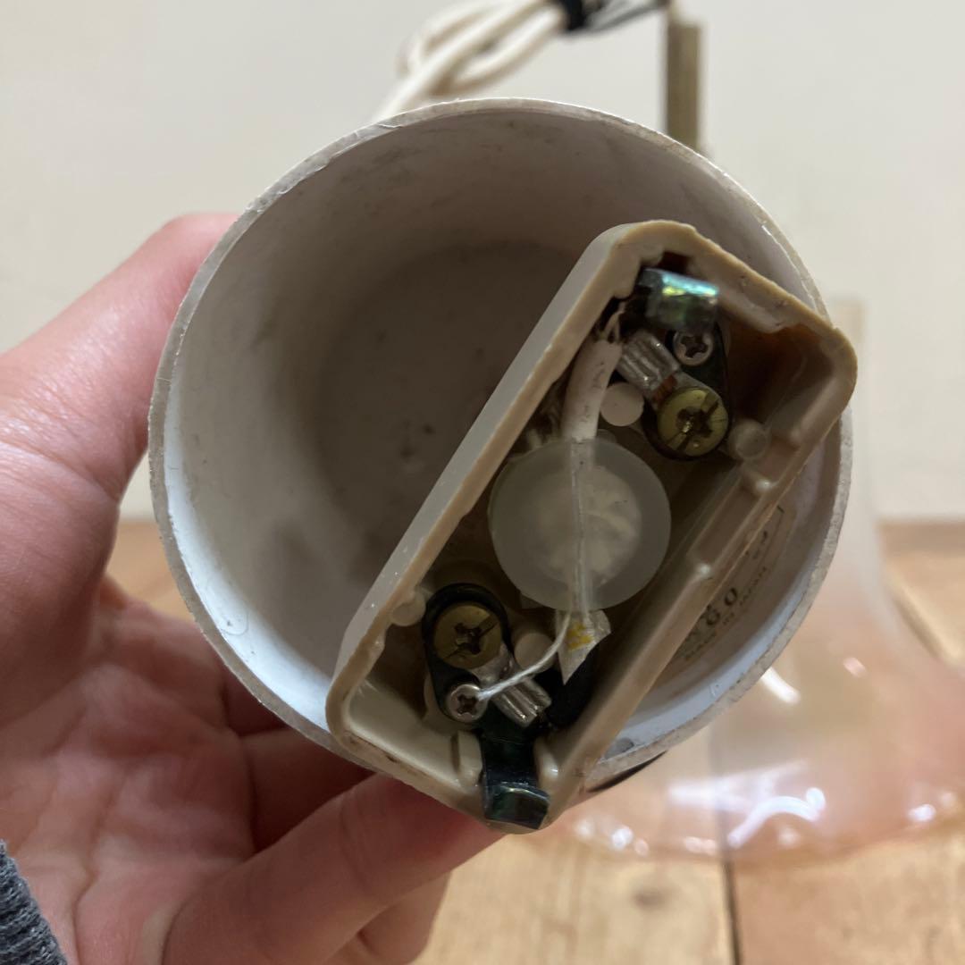 D-2 ⑪ 昭和レトロ フリル型 ガラスシェード ペンダントライト シーリング