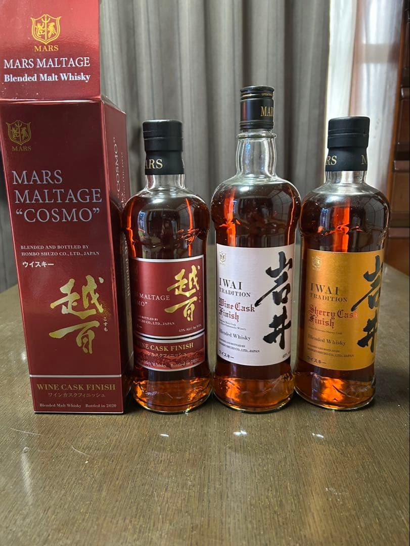マルス 越百 ワインカスク & 岩井 ワインカスク・シェリーカスク ３本セット