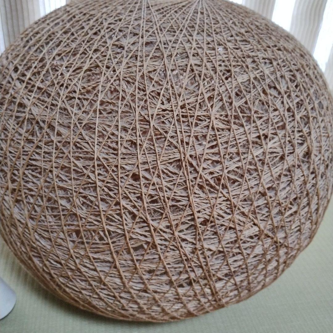 天然素材の球形ランプシェード＆ソケット＆電球のセット