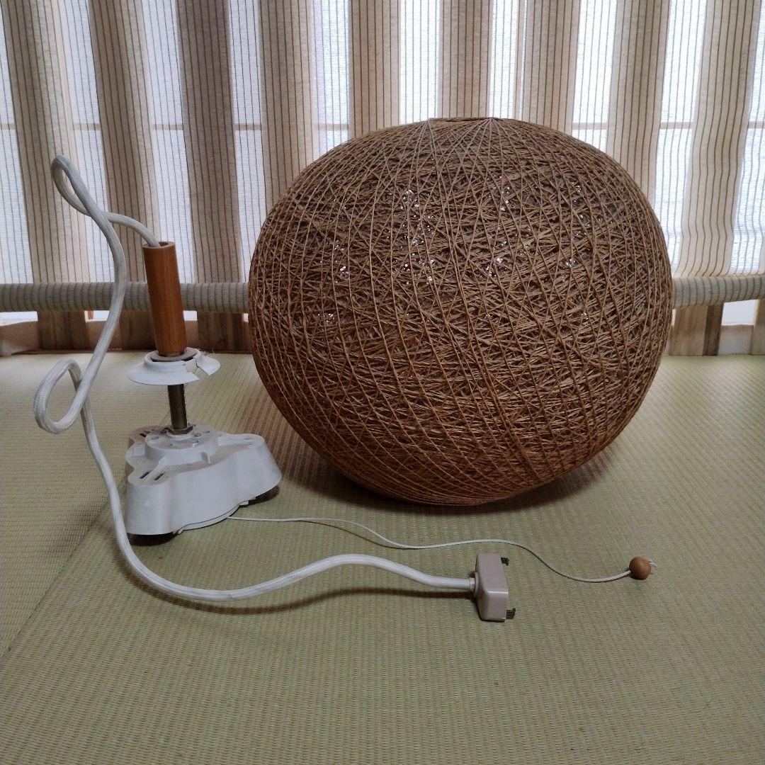 天然素材の球形ランプシェード＆ソケット＆電球のセット