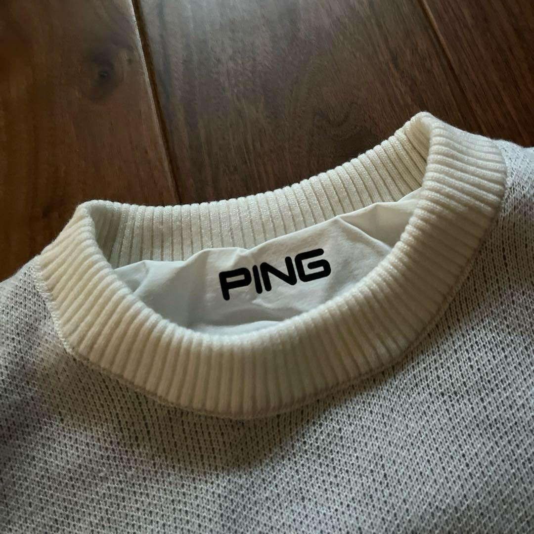 PING GOLF BIGロゴ リバーシブル スニードジャック ホワイト