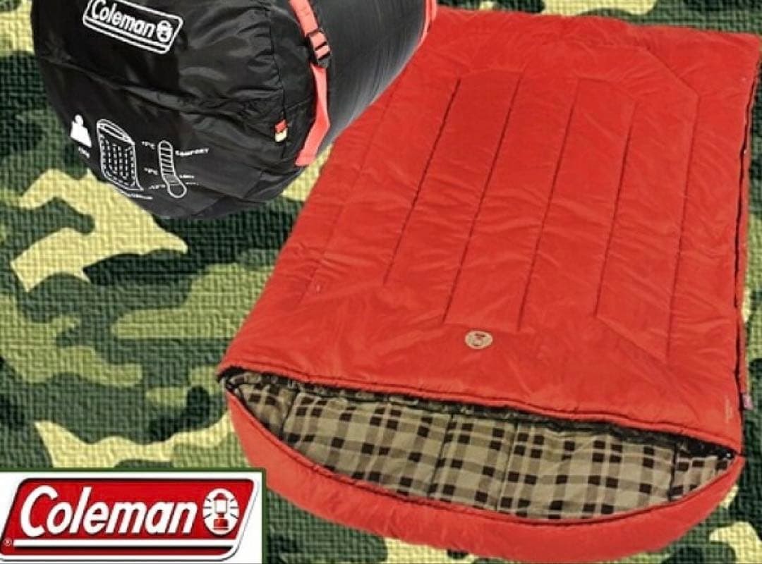 コールマン　Coleman 2人用寝袋 ハドソンダブル　美品