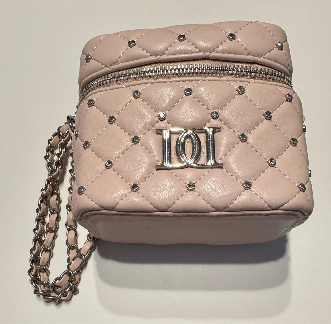 Darich キルティングビジュースクエアミニバッグ PNK