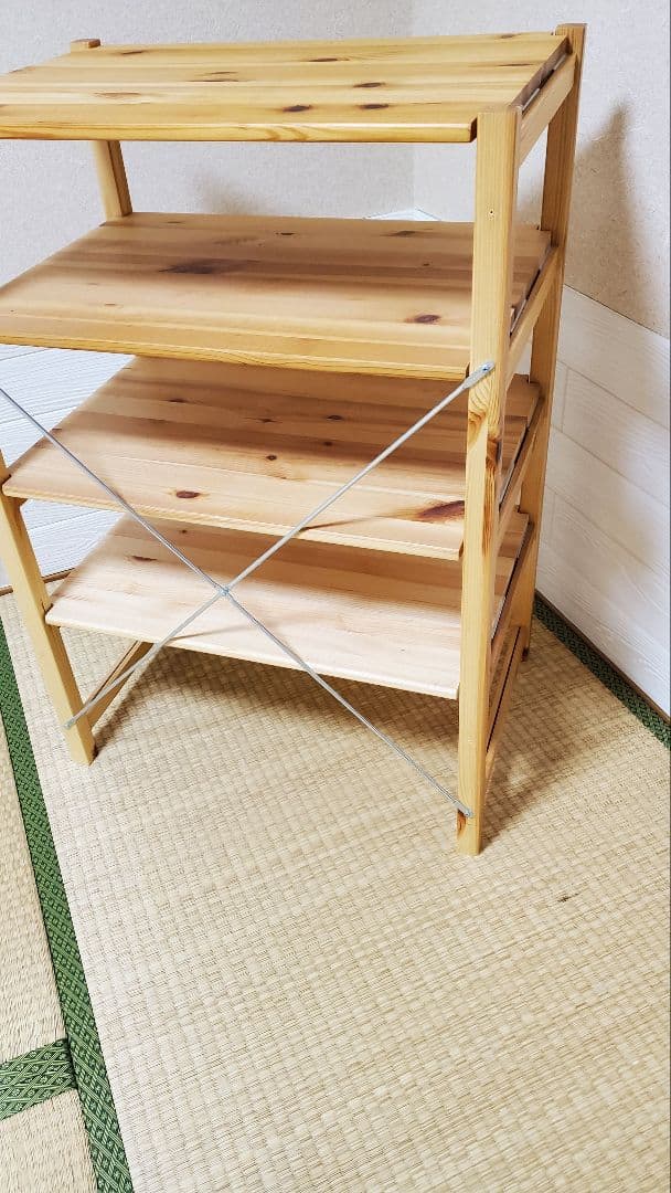 無印良品　パイン材ユニットシェルフ・５８ｃｍ幅・小　追加棚板付き