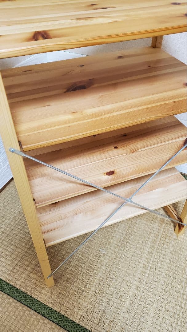 無印良品　パイン材ユニットシェルフ・５８ｃｍ幅・小　追加棚板付き