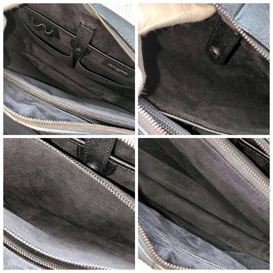 【現行 極美品】ペッレモルビダ　ca15　オールブラック　ブリーフバッグ　黒