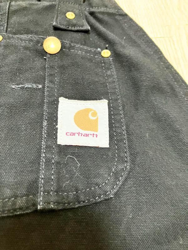Carhartt R03 Black 34×30　カーハート　オーバーオール