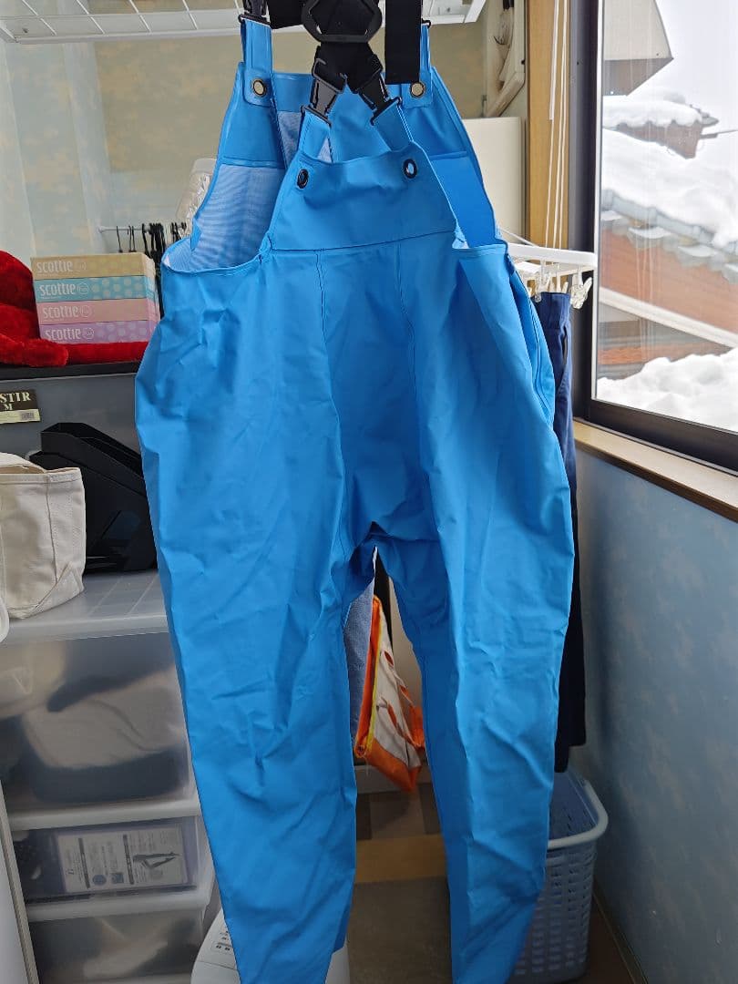 阪神素地前開きサロペットと上着の3点セット