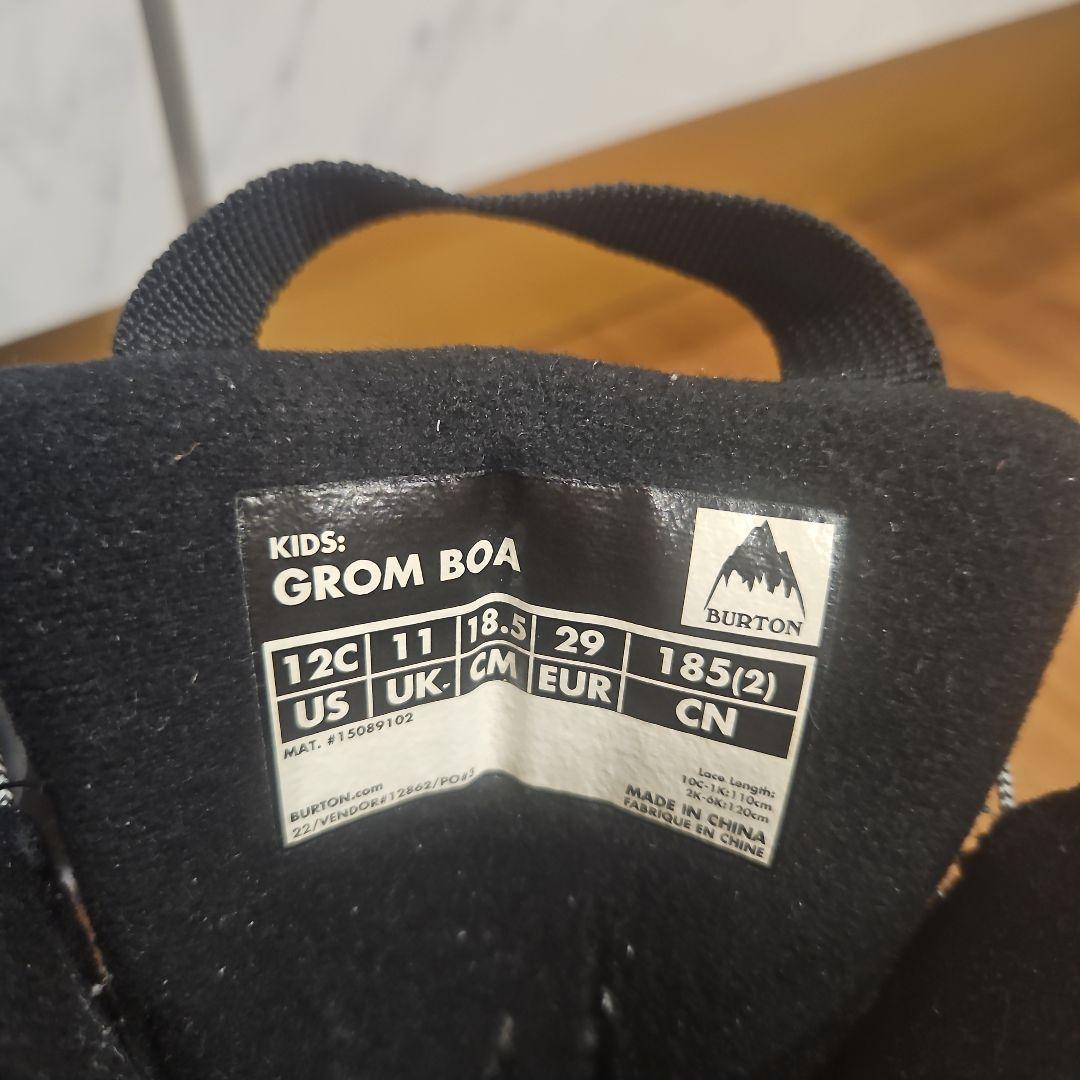 Burton BOA 子供用スノーボードブーツ 18.5cm　バートン　ジュニア
