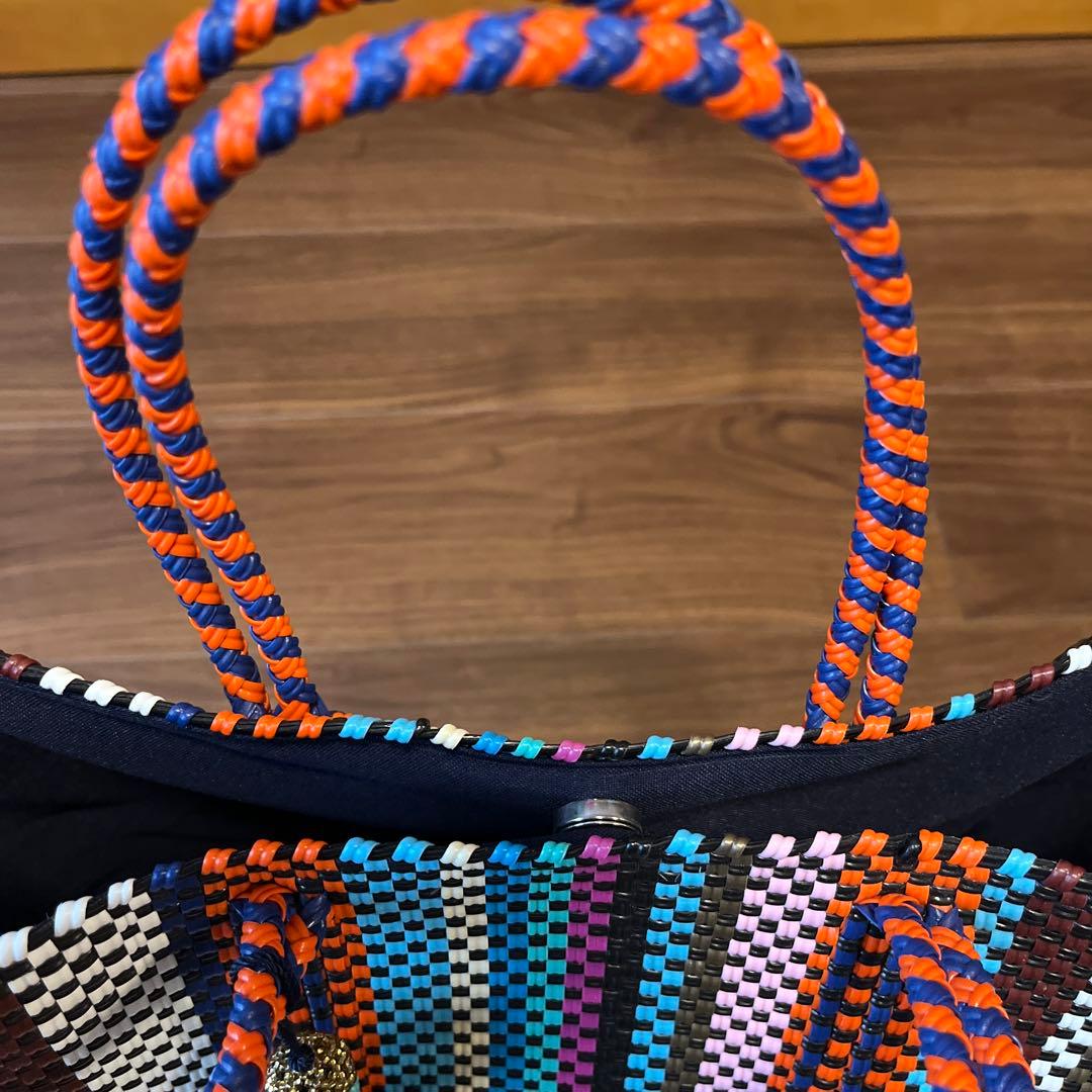 【即購入可能 新品】　メルカドバッグ　メキシコ　オアハカ産　Mサイズ　カゴバッグ