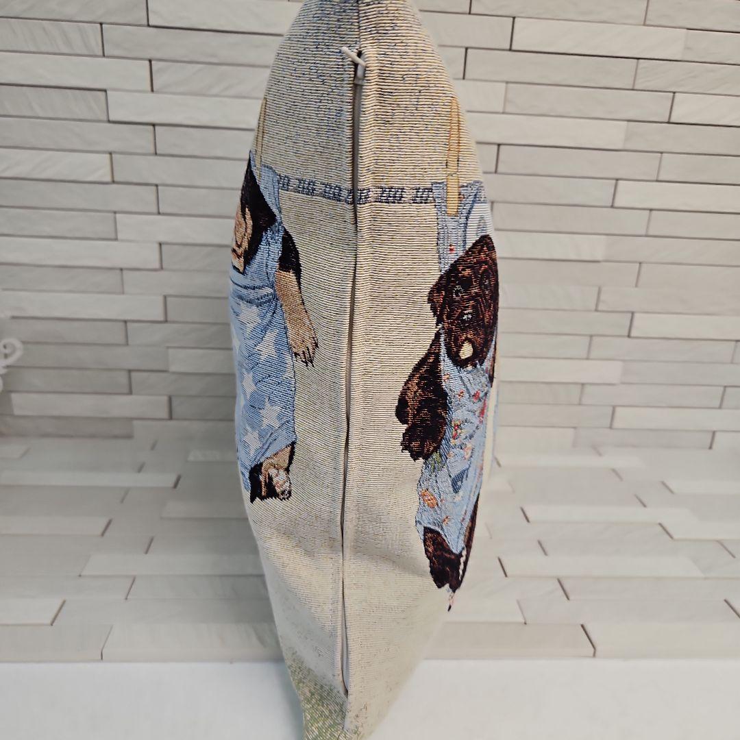 ゴブラン織クッションカバーフェザークッション３枚　新品